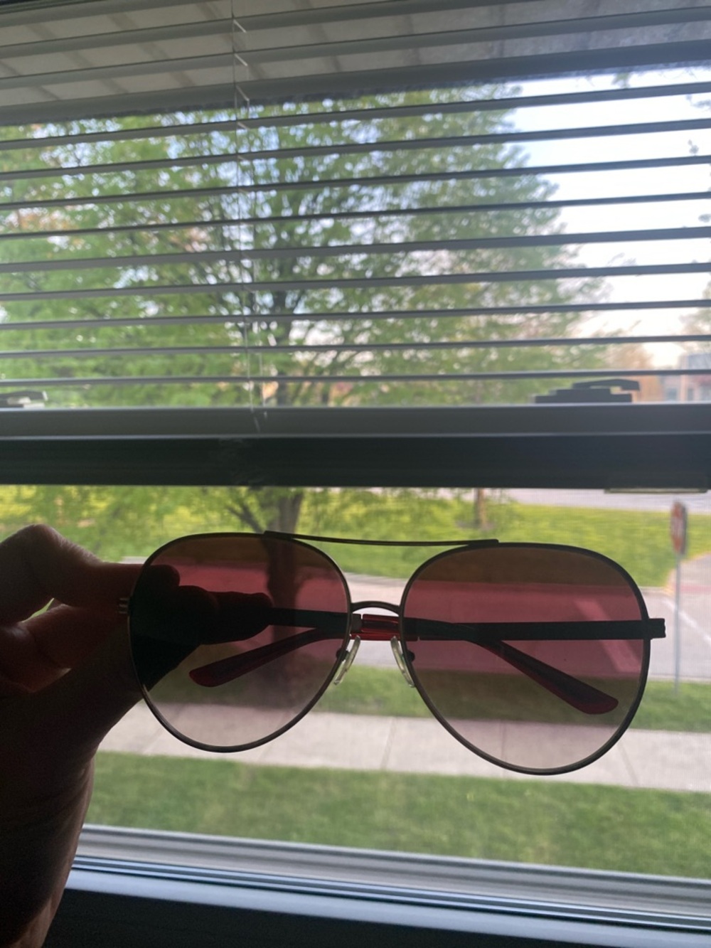 Tory Burch Rose Gold Aviator Sunglasses - Picture 2 of 6